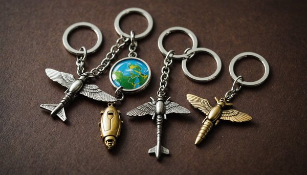 Explore des porte-clés originaux dans la boutique remove before flight